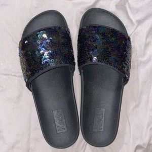 Bliss ll sequin Keds slides (brandnew no tags)